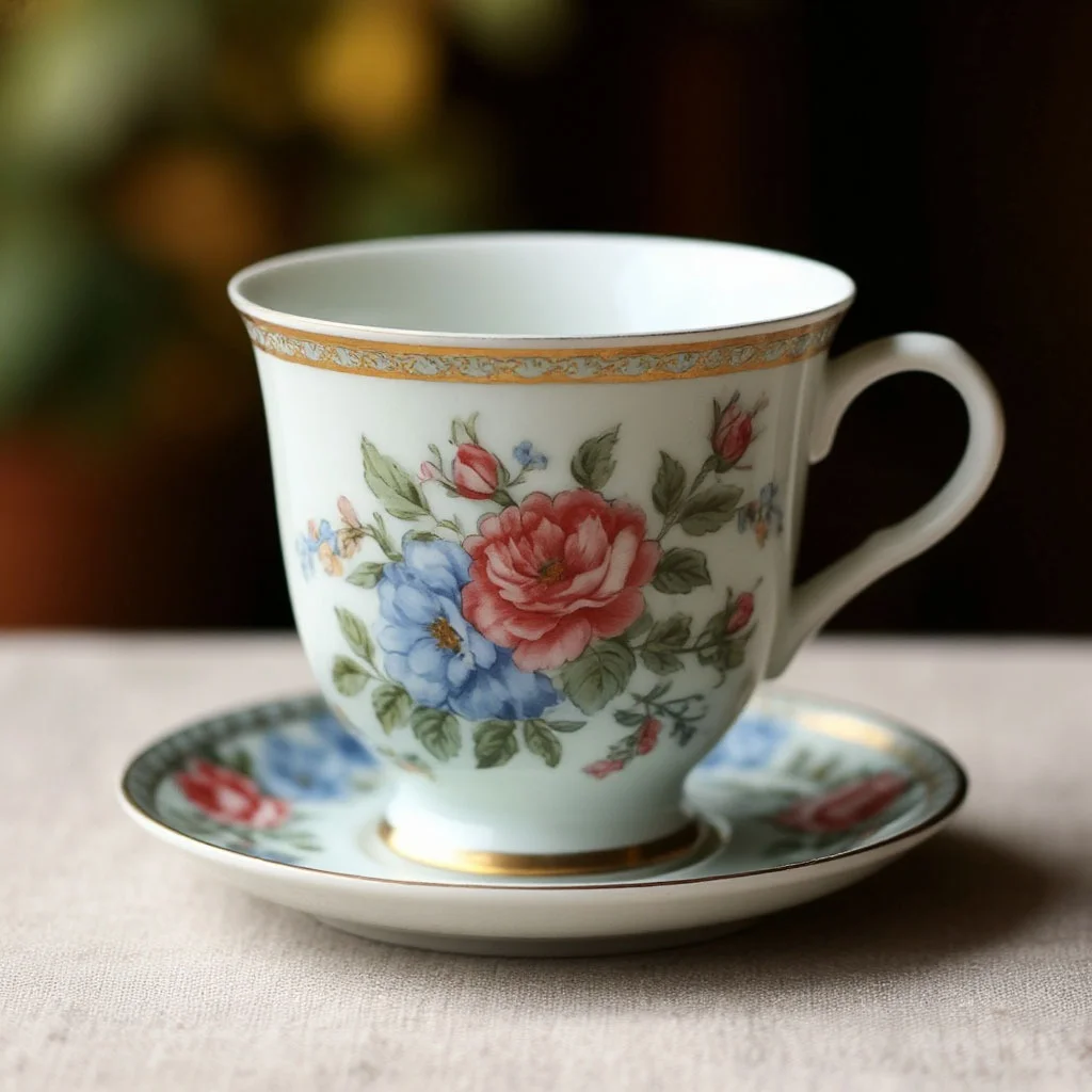 Классическая белая чашка